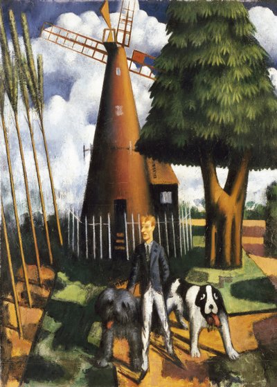 Gilbert Cannan and his Mill, 1916 by Mark Gertler